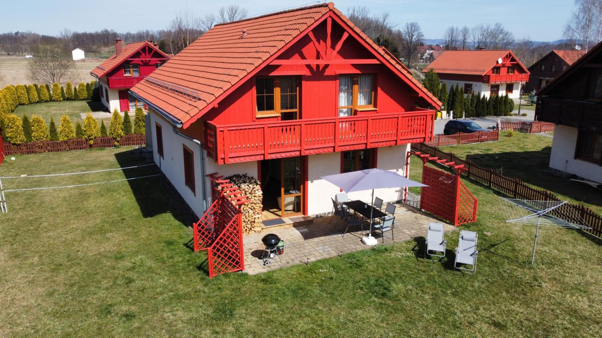 Villa Leika - Panoramablick Am Riesengebirge Mysłakowice Kültér fotó
